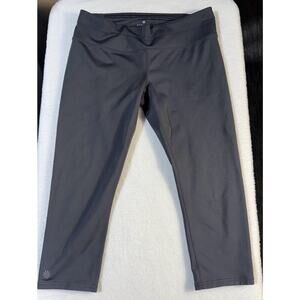 ATHLETA Women’s Medium Sonar Leggings Gray Pocket Cropped Stretch